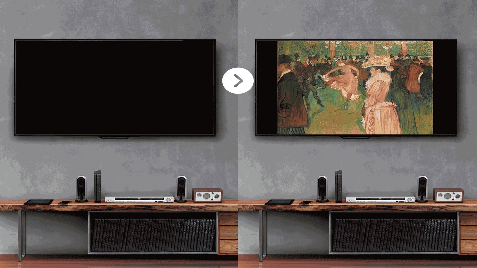 Este dispositivo convierte su televisor en una galería de arte digital sin necesidad de un marco Samsung