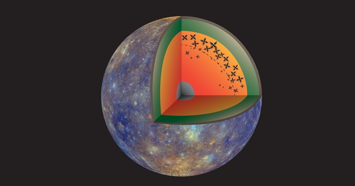La «nieve de hierro» que cae en el núcleo genera campos magnéticos oscilantes en los planetas
