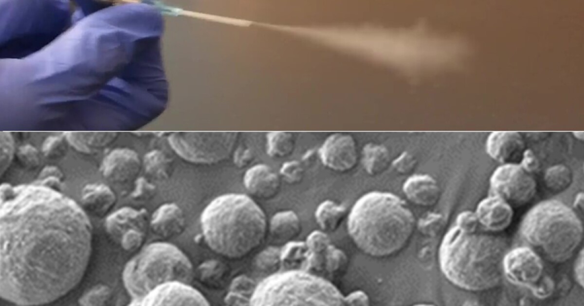 Inhala nanopartículas y luego orina en un palito