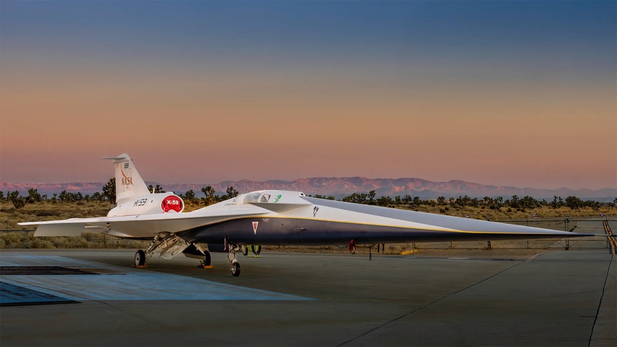 El avión X-59 ‘silencioso supersónico’ de la NASA y Lockheed finalmente se lanza