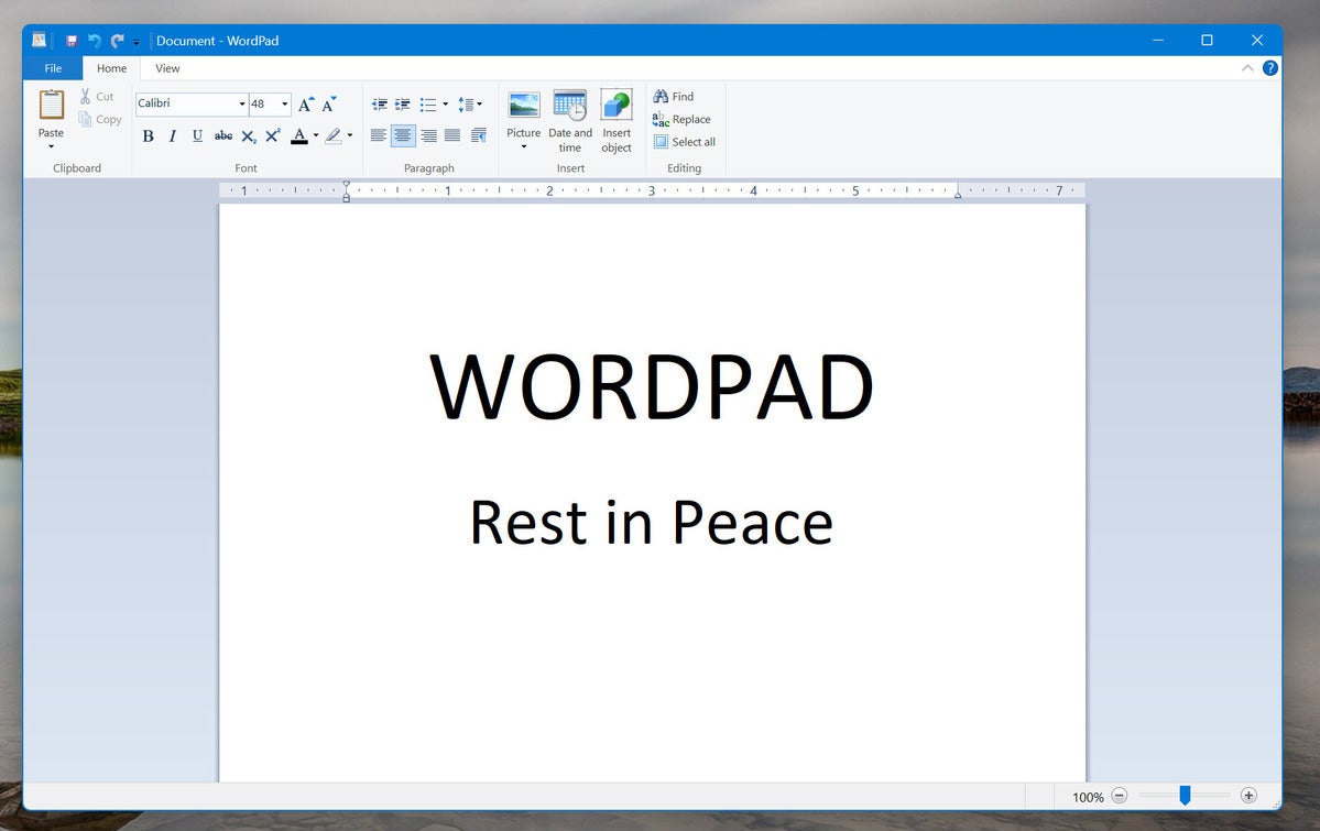 Microsoft se despide de WordPad