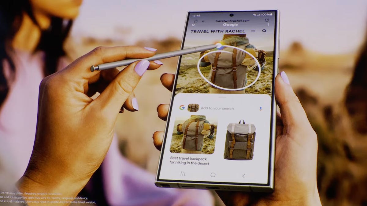 Samsung Galaxy S24 utiliza el círculo de Google para buscar cualquier cosa en la pantalla de su teléfono