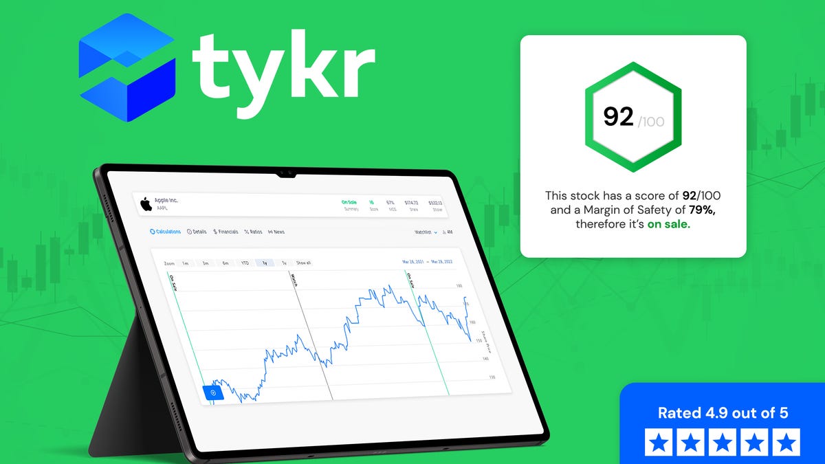 Obtenga $20 adicionales de descuento en el evaluador de acciones de Tykr durante esta oferta de enero