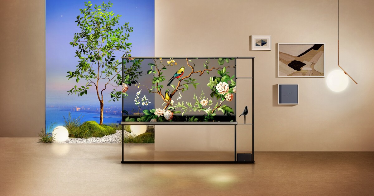 El televisor OLED transparente «inalámbrico» de 77 pulgadas de LG se lanzará en 2024