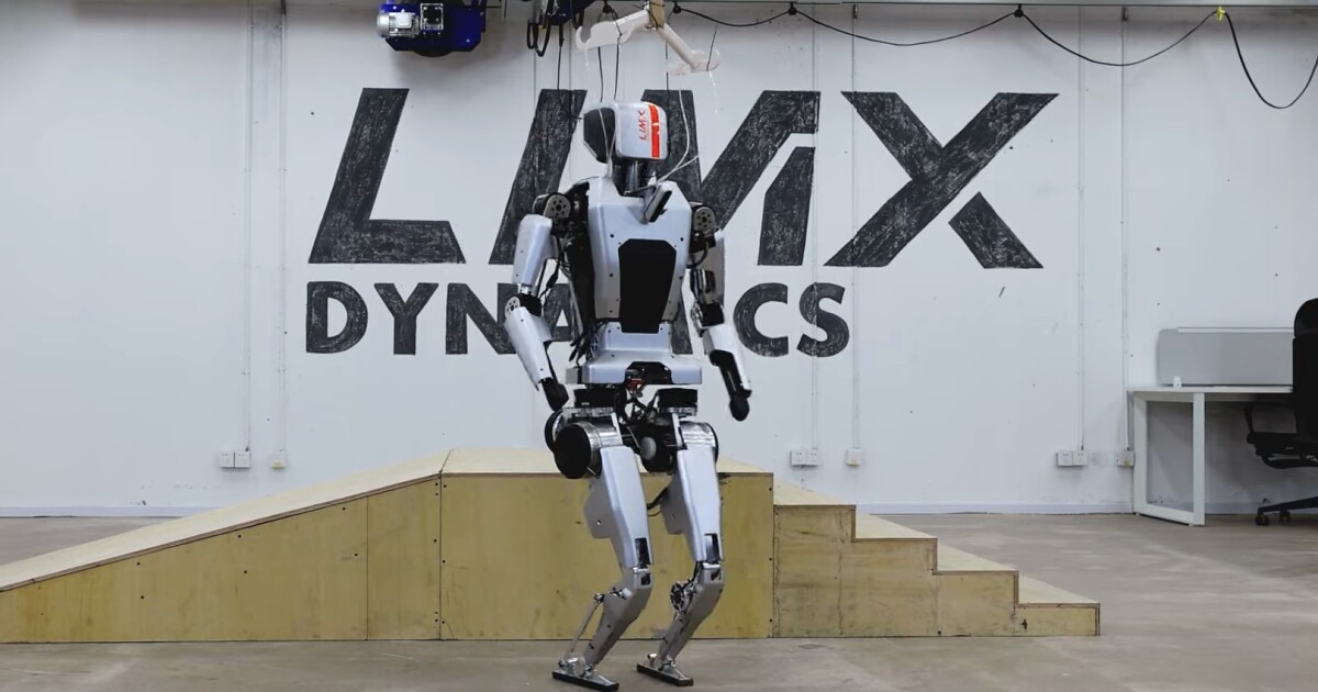 El robot humanoide LimX sube escaleras que observa en tiempo real
