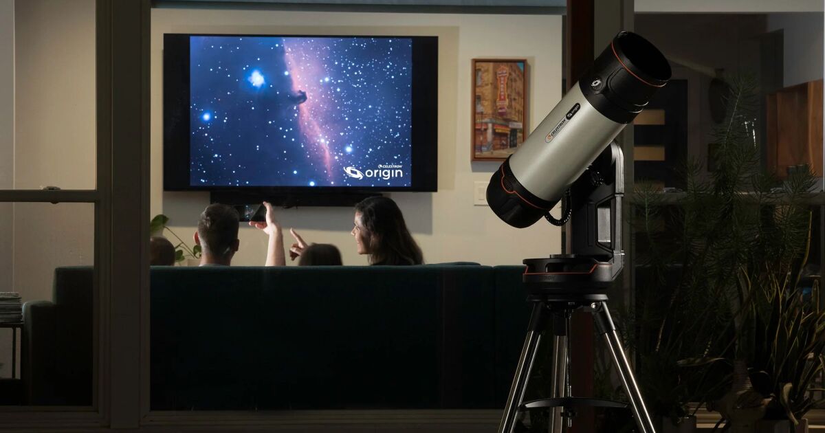 El «observatorio doméstico» de Celestron permite a los usuarios ver el cosmos en un televisor inteligente