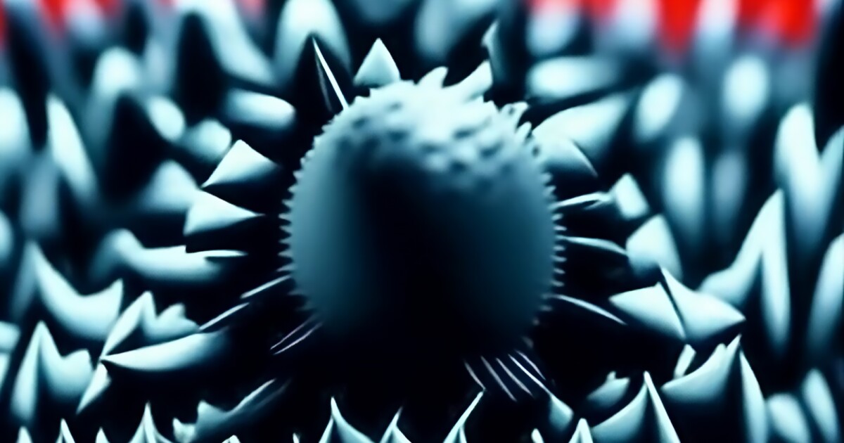 Los picos a nanoescala son 96% efectivos para empalar y destruir virus comunes
