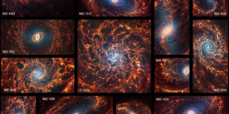 Daily Telescope: el telescopio Webb revela la impresionante estructura de las galaxias