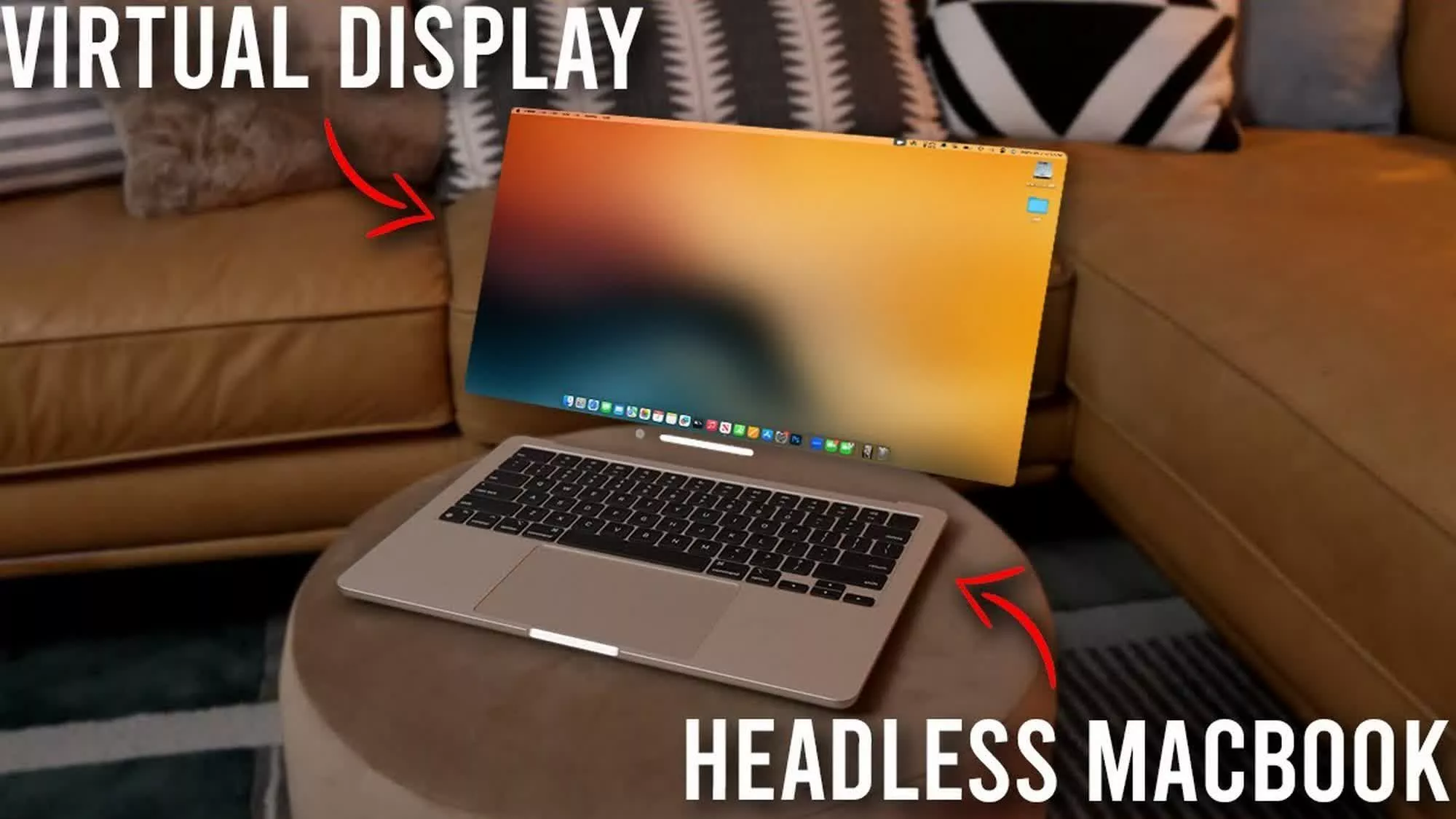Así es como se crea una pantalla MacBook virtual completamente sin bisel