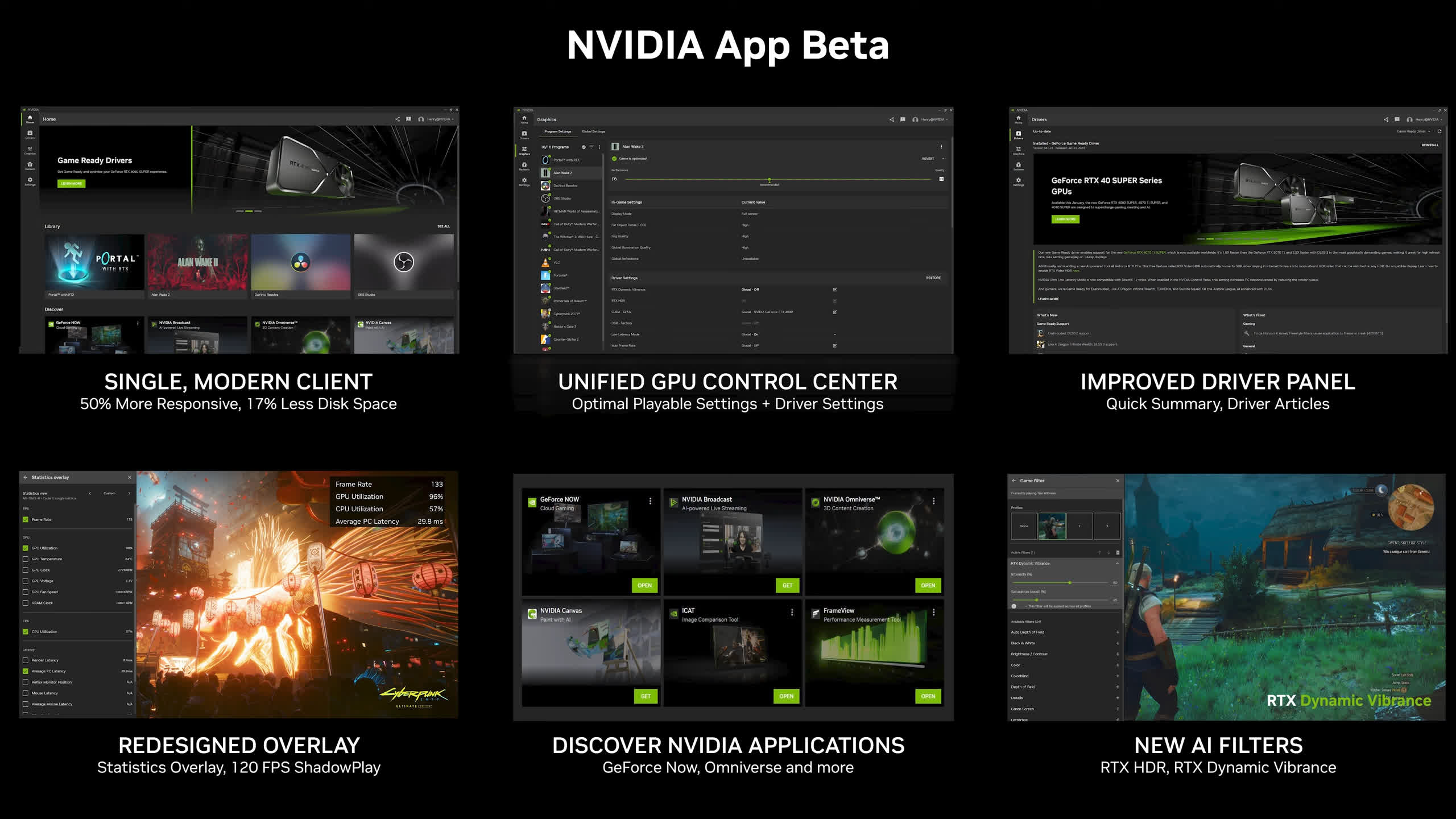 La aplicación Nvidia se lanza en versión beta: el nuevo panel de control de GPU de Nvidia es mucho más rápido, no es necesario iniciar sesión