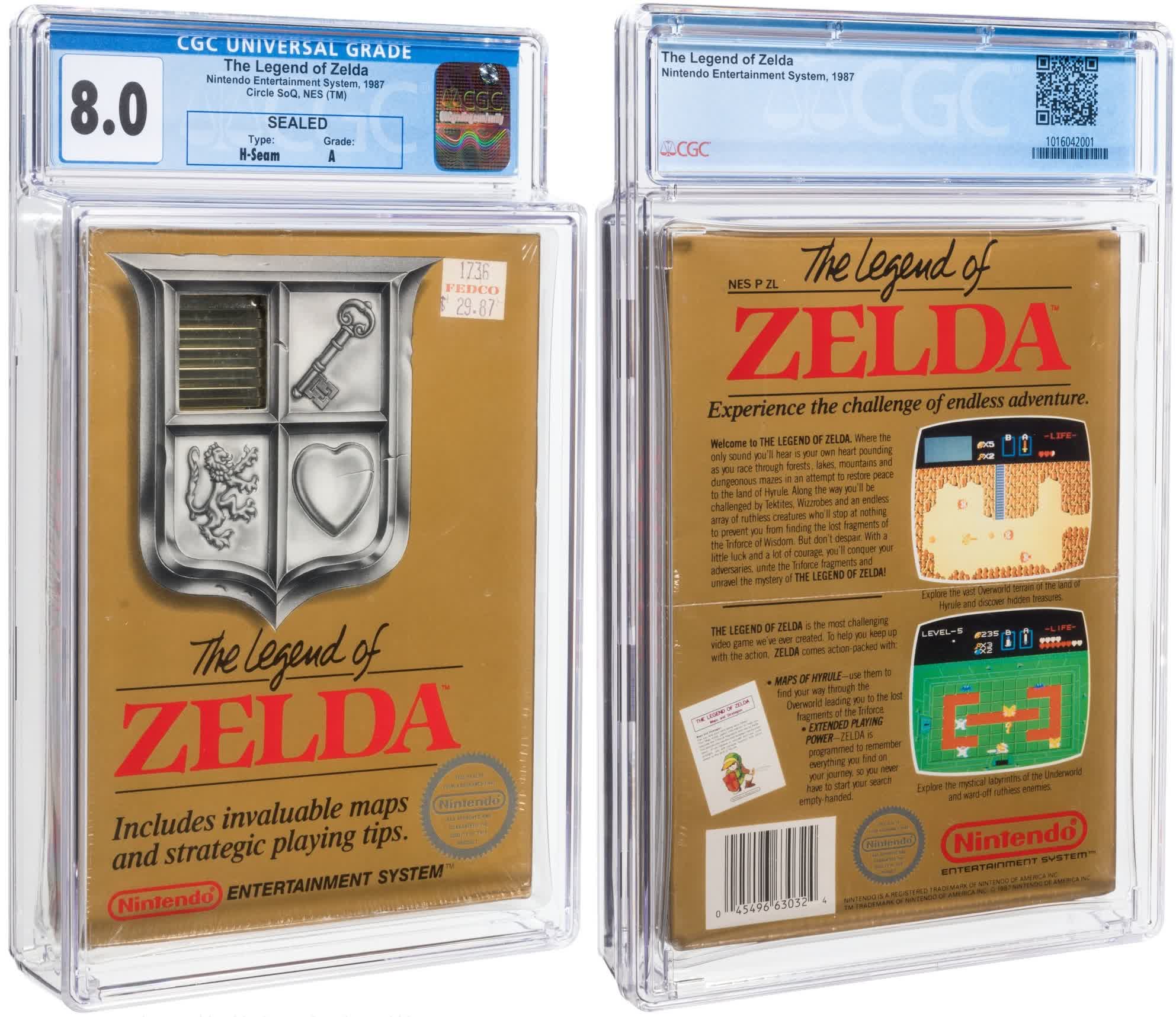 Otra copia extremadamente rara de Zelda va a subasta y podría batir récords
