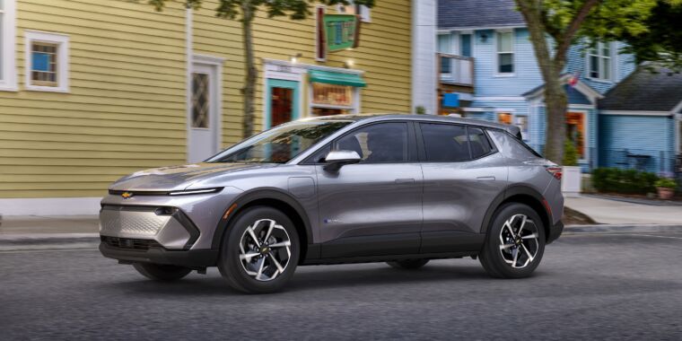 Chevrolet anuncia el precio del modelo Equinox EV del año 2024