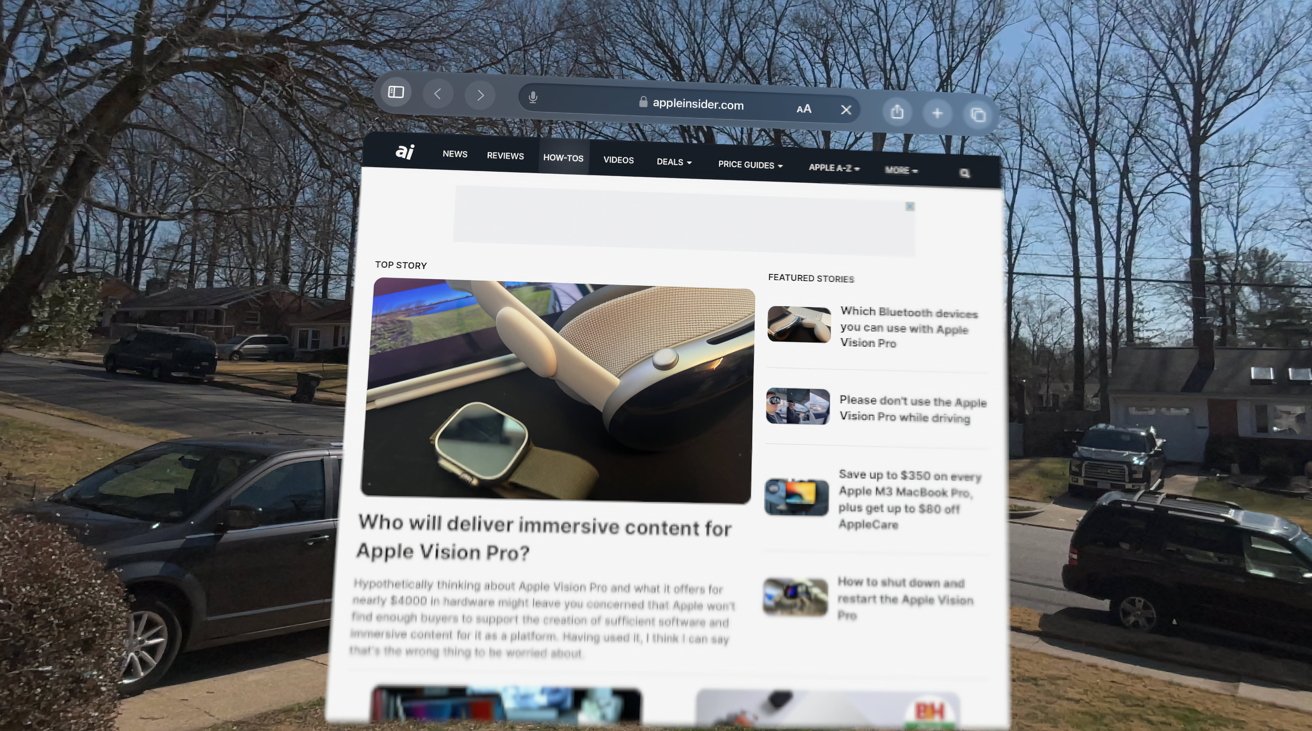 Cómo capturar la pantalla de Apple Vision Pro