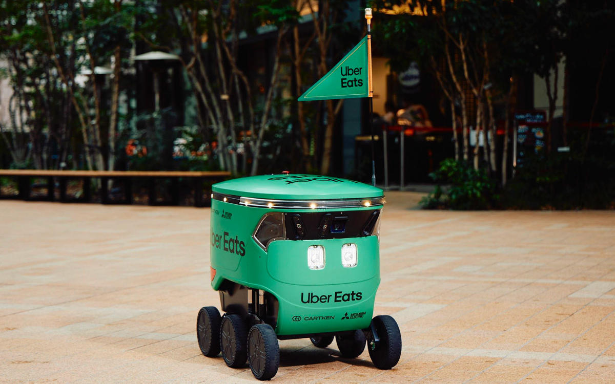 Uber Eats amplía su servicio autónomo de entrega de comida a Japón