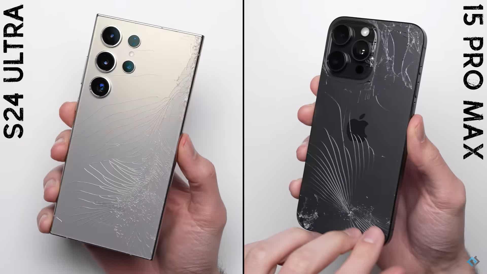 Galaxy S24 Ultra y iPhone 15 Pro Max se enfrentan en prueba de caída