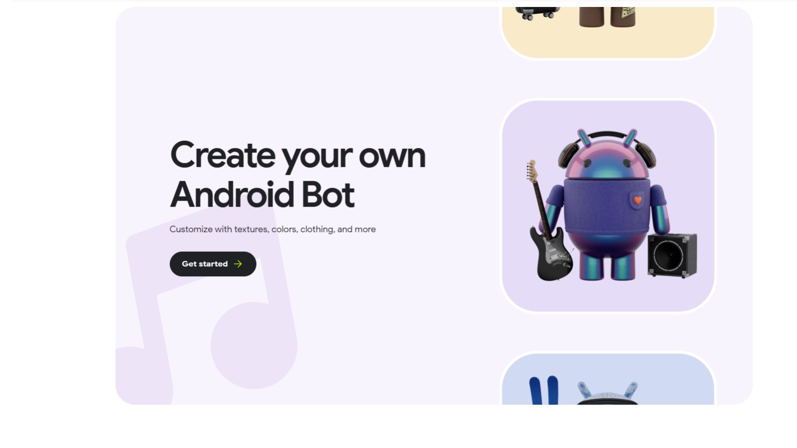 El nuevo creador de bots de Google te permite personalizar tu mascota de Android