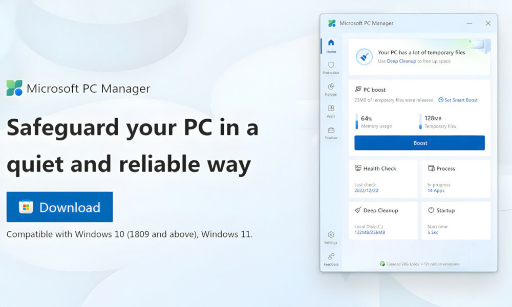 PC Manager ya está disponible en la Microsoft Store