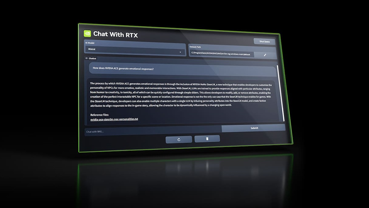 Chat with RTX de NVIDIA es un chatbot de IA que se ejecuta sin conexión en sus archivos personales