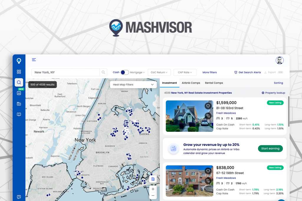 Facilite la inversión en bienes raíces con cientos de descuento en Mashvisor
