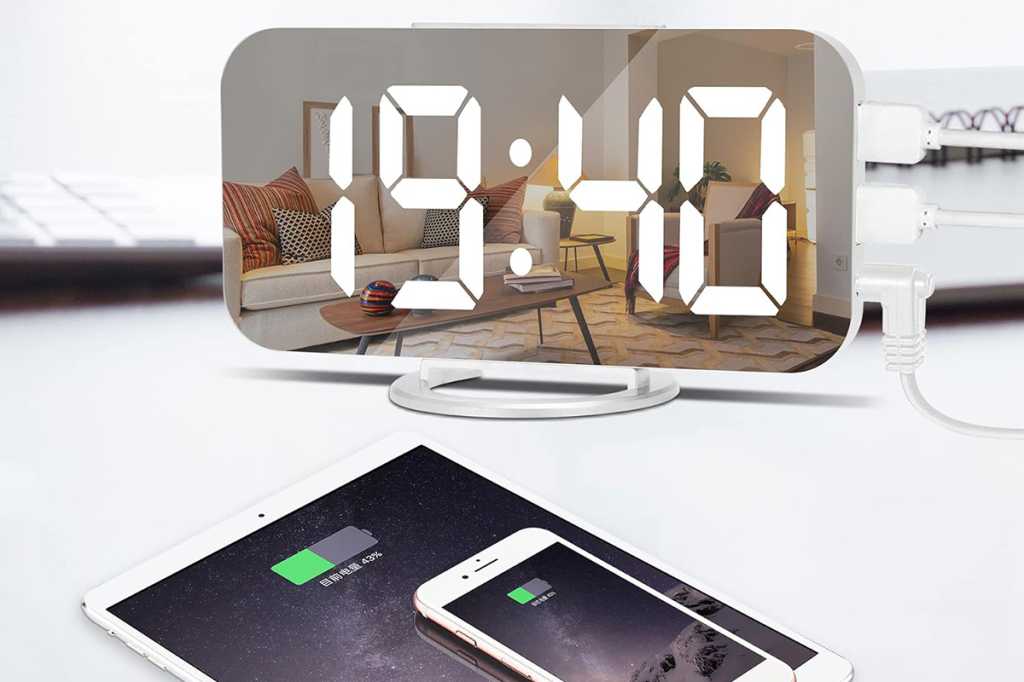 Este reloj despertador digital puede cargar tus dispositivos y ahora tiene un descuento de $10
