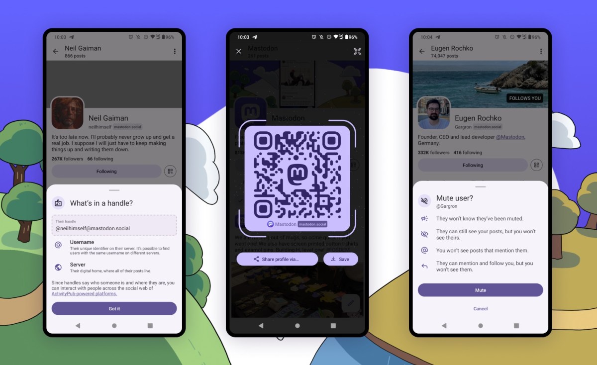 Los usuarios de Mastodon ahora pueden compartir su perfil mediante código QR en Android