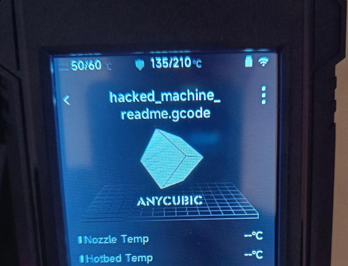 Los usuarios de Anycubic dicen que sus impresoras 3D fueron pirateadas para advertir sobre una falla de seguridad