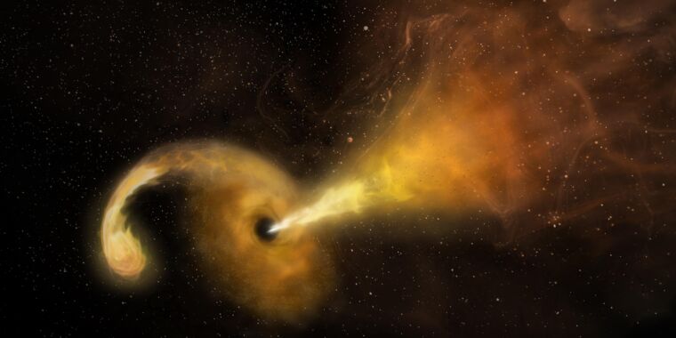 La búsqueda en infrarrojo encuentra una gran colección de destrucción de estrellas de agujeros negros