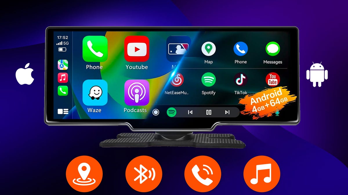 Agregue CarPlay o Android Auto a su automóvil con esta pantalla táctil de $126