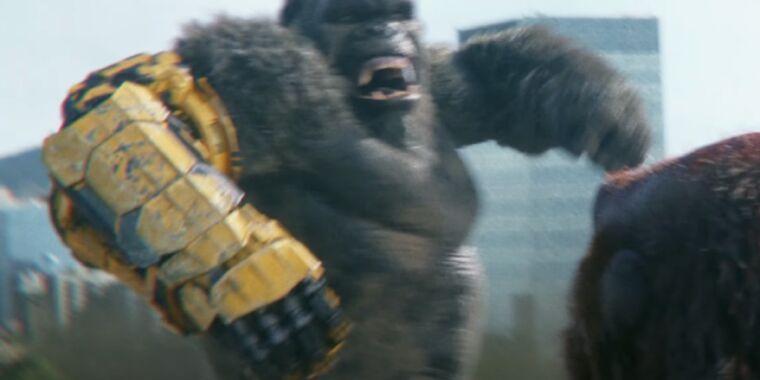 Kong recibe algunos “aumentos menores” en el último tráiler de Godzilla x Kong