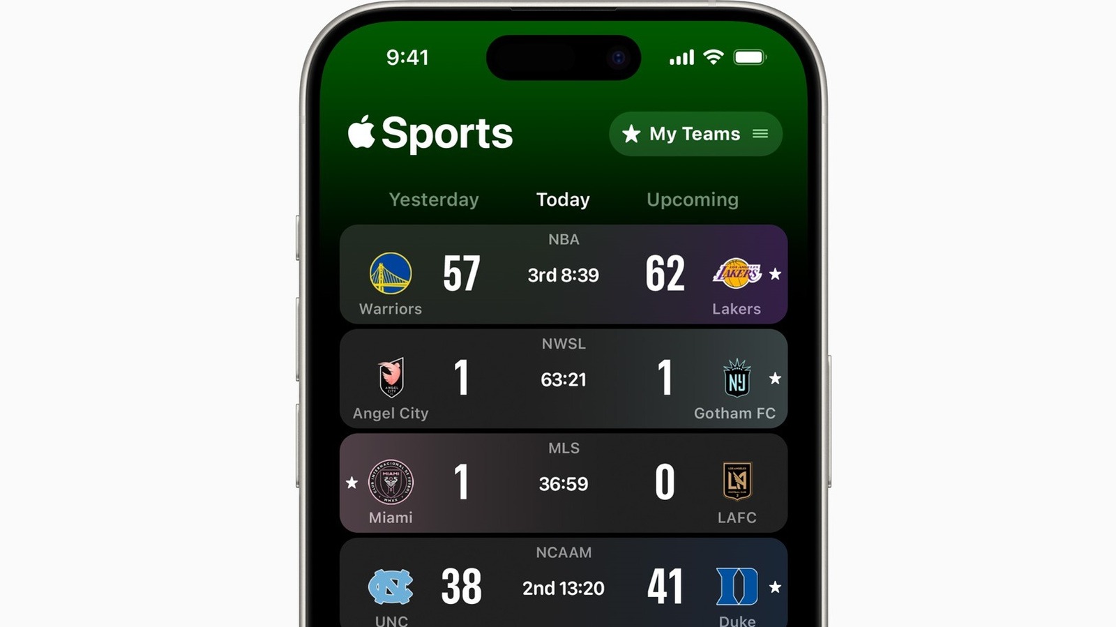 La nueva aplicación de deportes de Apple para iPhone es imprescindible, incluso fuera de temporada