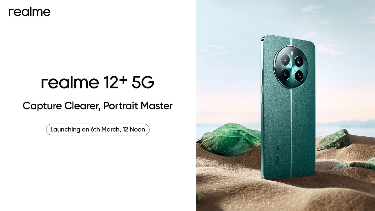 Fecha de lanzamiento de Realme 12+ 5G India fijada para el 6 de marzo;  Confirmado para contar con una cámara de 50 megapíxeles