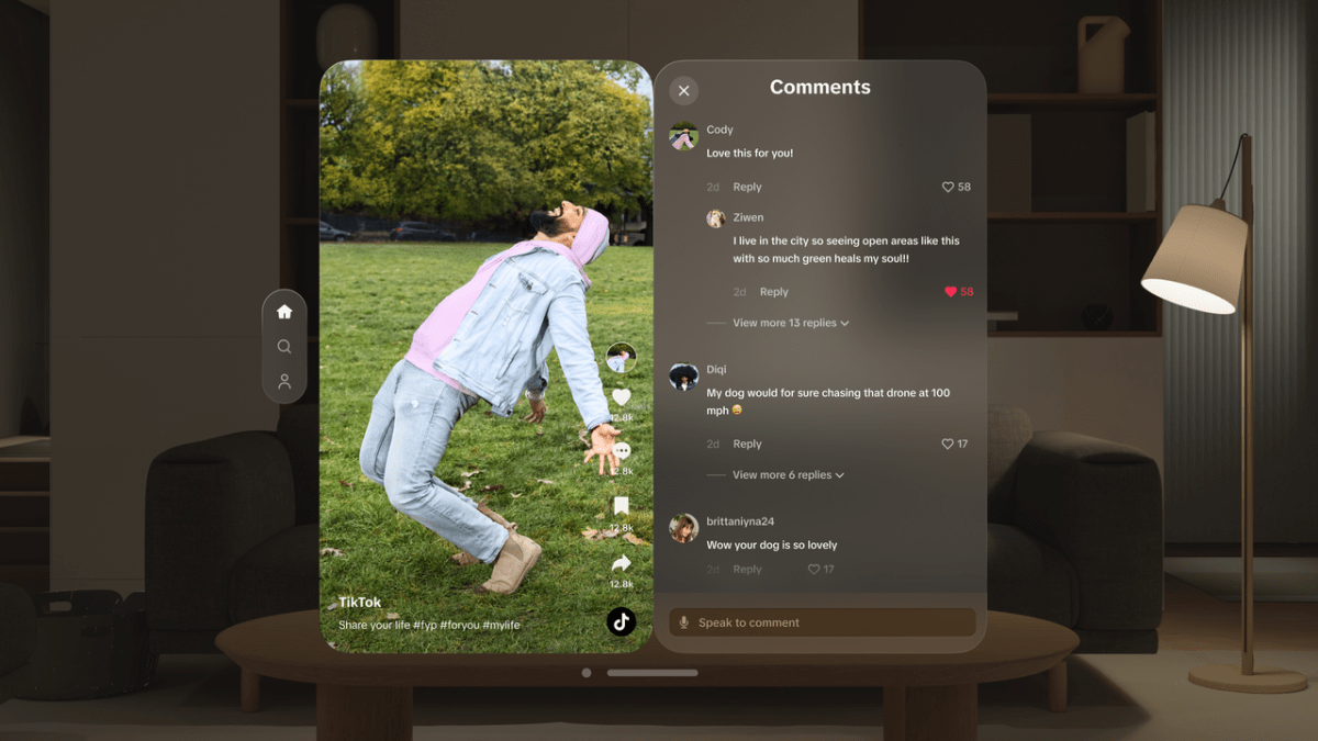 TikTok lanza una aplicación ‘reimaginada’ para Apple Vision Pro