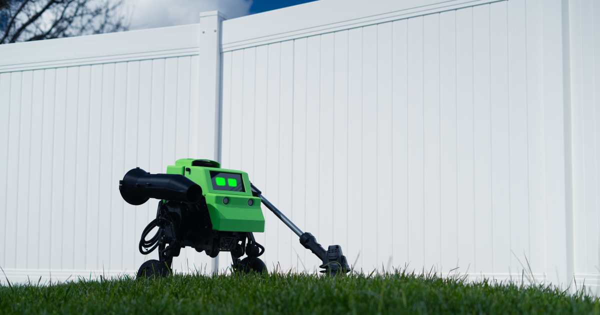 El alegre robot de jardín impulsado por IA de Electric Sheep recorta, recorta y sopla