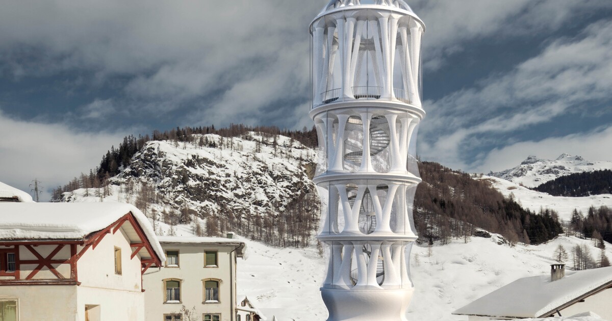 El edificio impreso en 3D más alto del mundo se eleva en los Alpes suizos