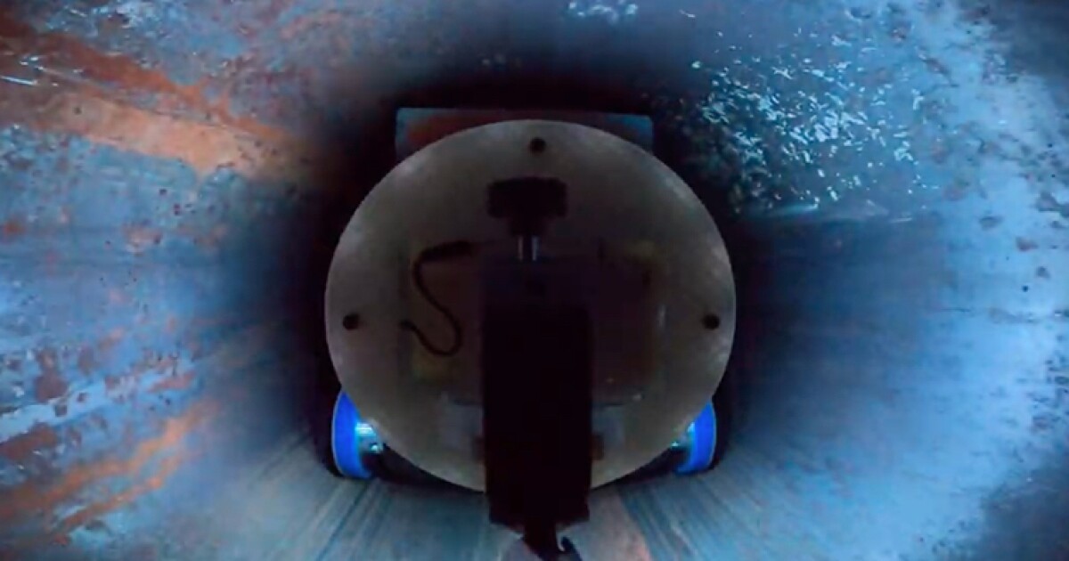 Un robot lanzador de resina podría reparar tuberías de gas desde el interior