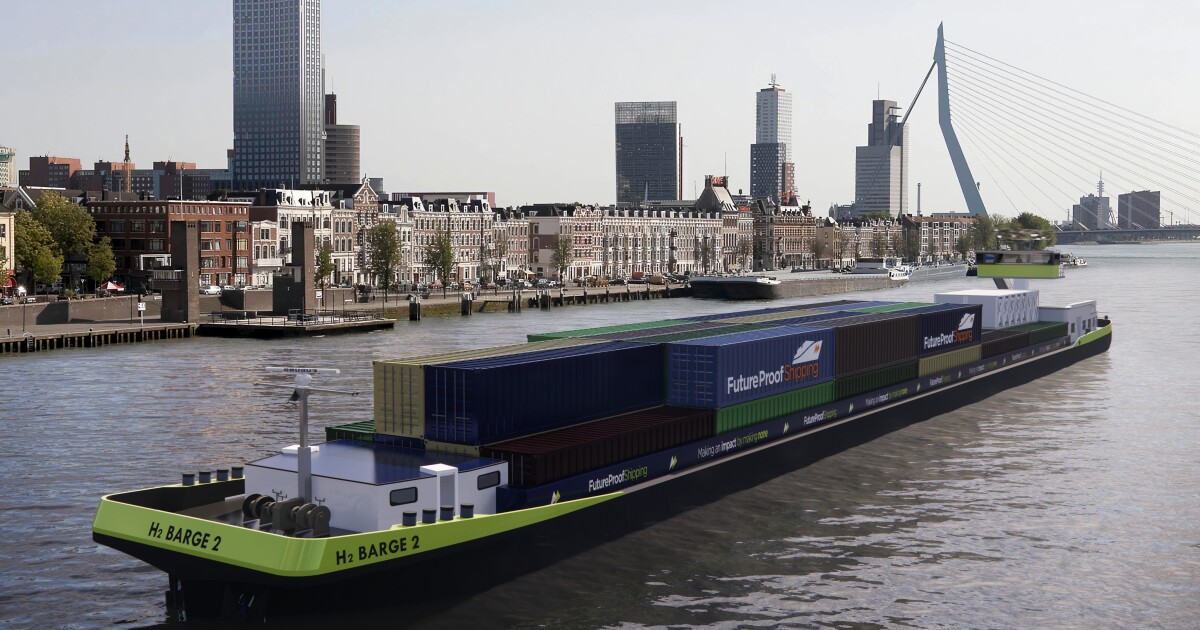 Una barcaza de carga propulsada por H2 podría ser un soplo de aire fresco para el transporte marítimo del Rin