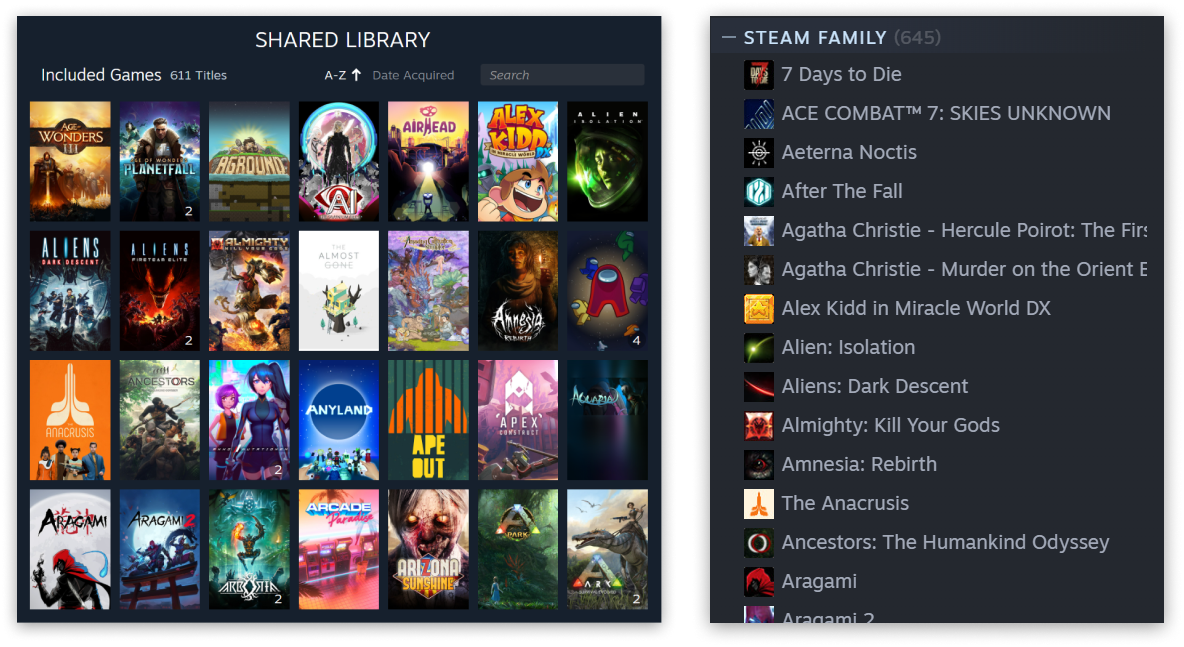 Steam Families pone el uso compartido de juegos y los controles parentales en un solo lugar