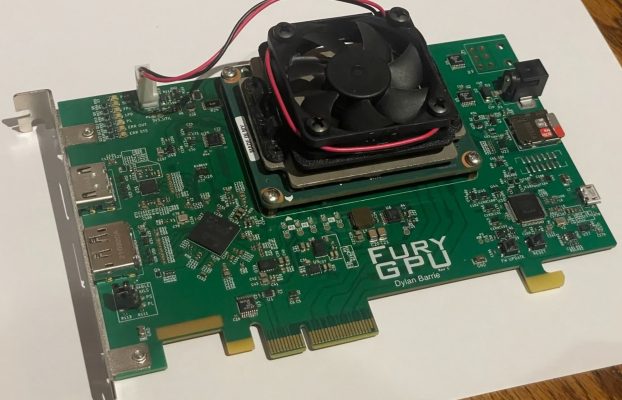 FuryGPU es una GPU de hardware de código abierto construida desde cero