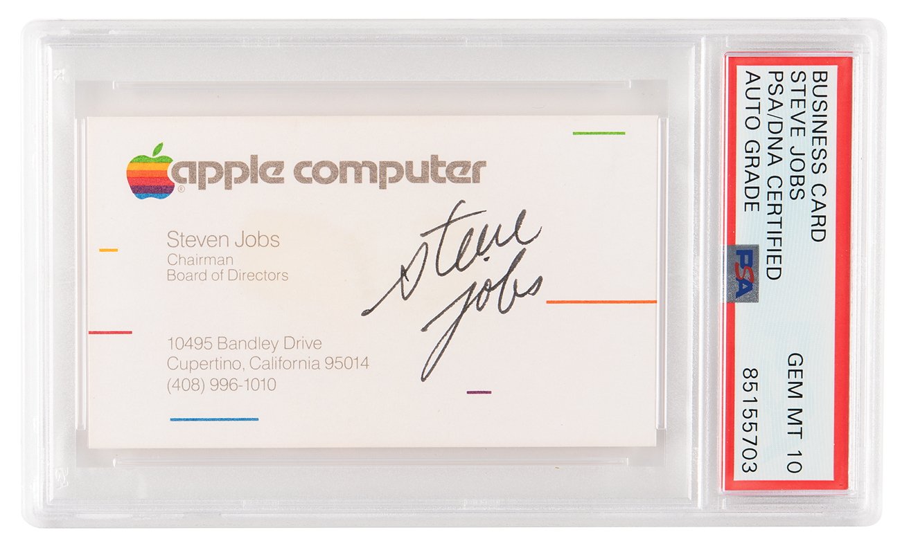 Un cheque firmado por Steve Jobs se vendió por 181.183 dólares