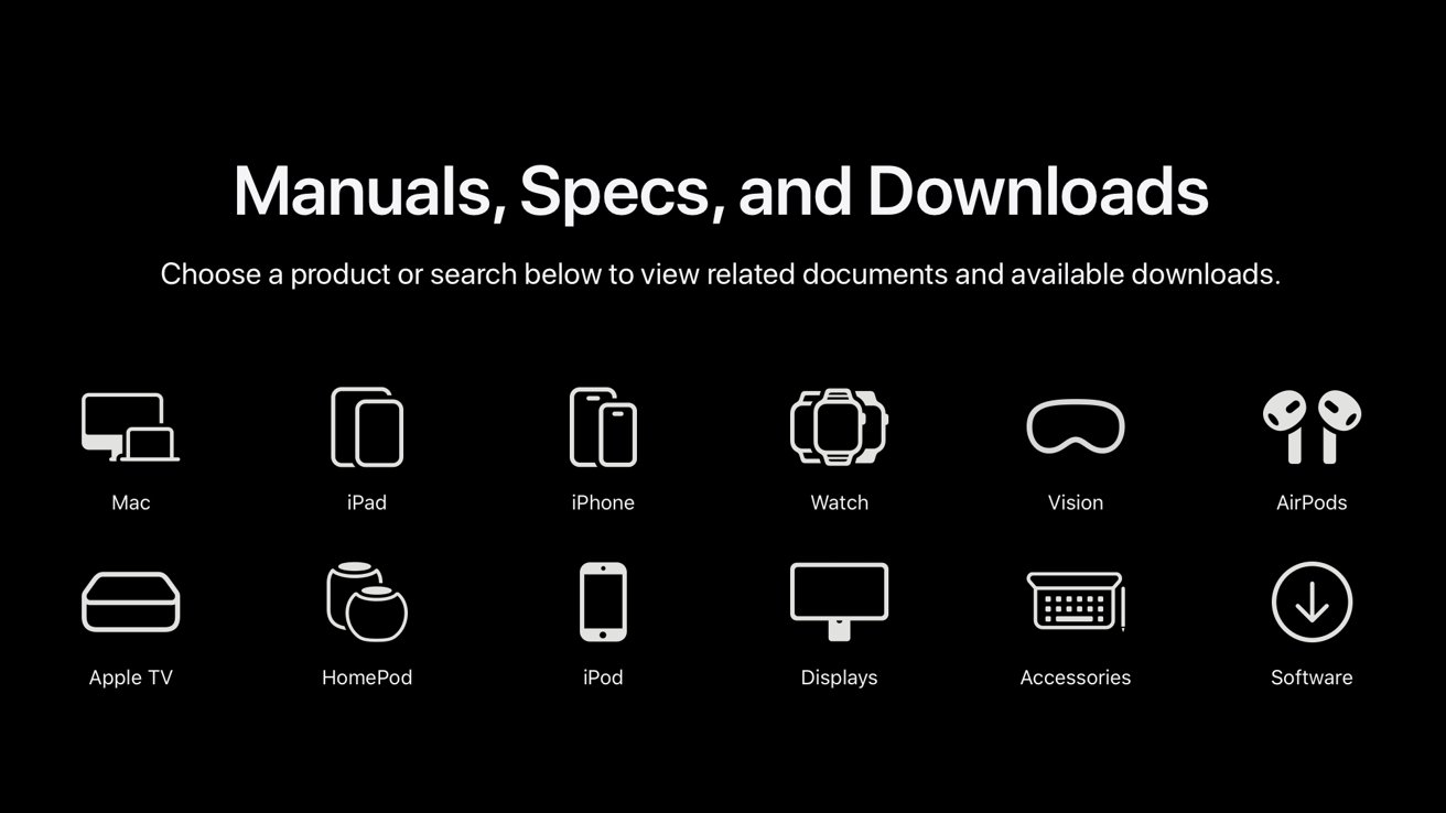 Apple tiene una nueva página para documentación de dispositivos