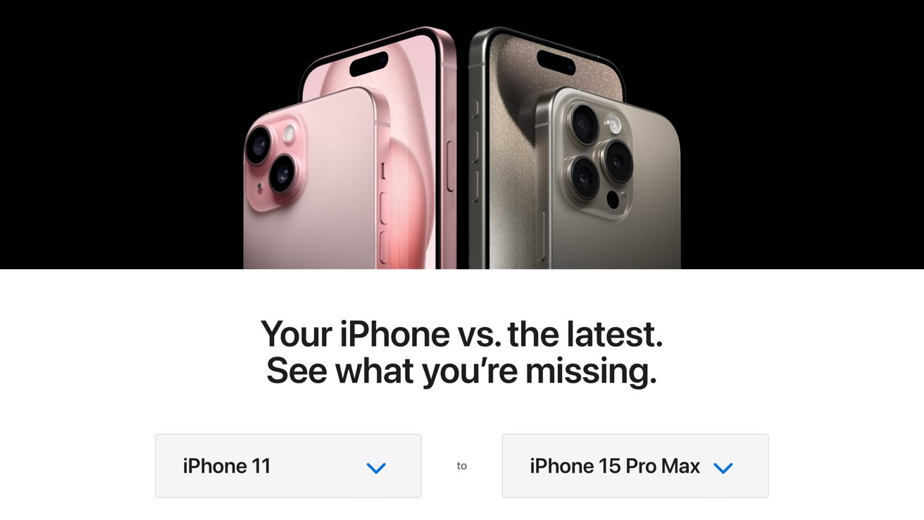 La nueva página de comparación de iPhone te dice por qué necesitas actualizar