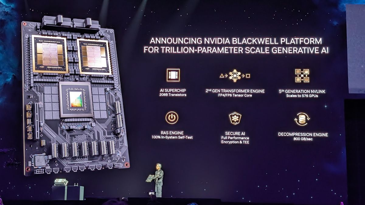 «El chip más potente del mundo»: Nvidia dice que su nuevo Blackwell impulsará la próxima generación de IA
