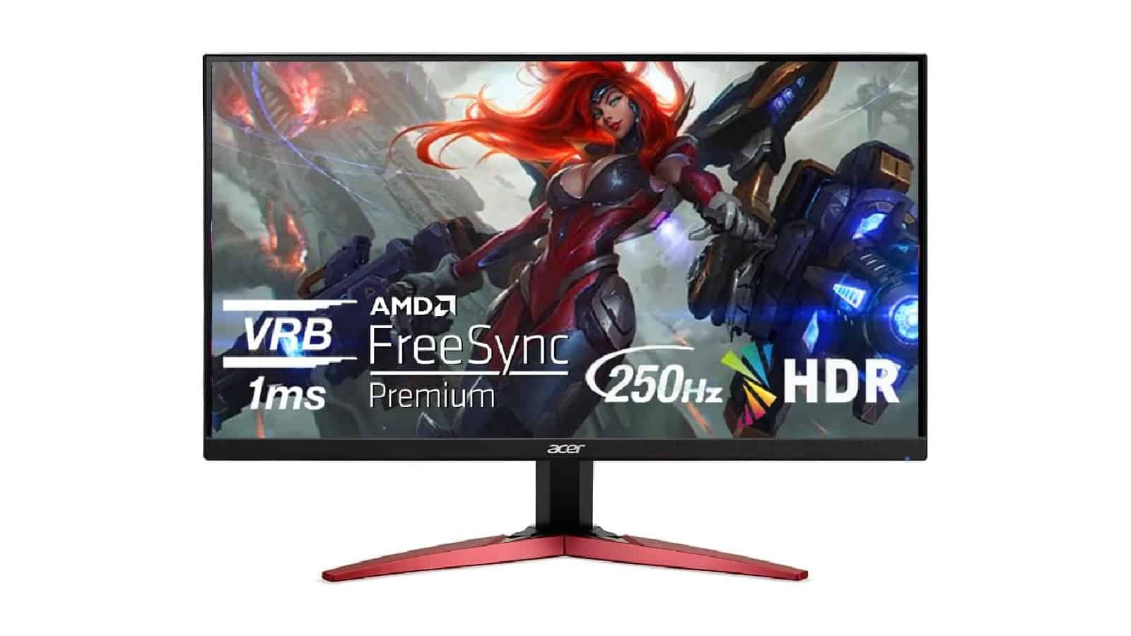 Ahorre $50 y obtenga este monitor para juegos Acer de 250 Hz por $150