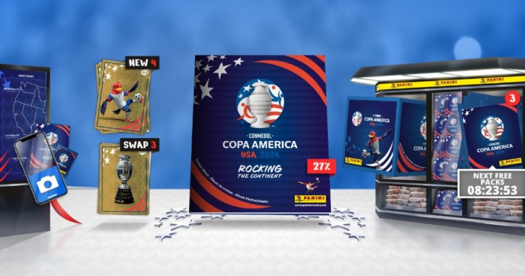Álbum virtual Panini Copa América 2024 cómo obtener gratis, códigos