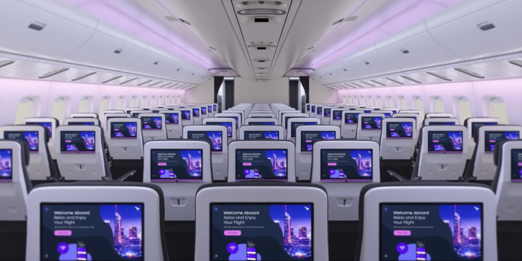 Los pasajeros de algunas aerolíneas podrán pasar el tiempo con televisores OLED 4K