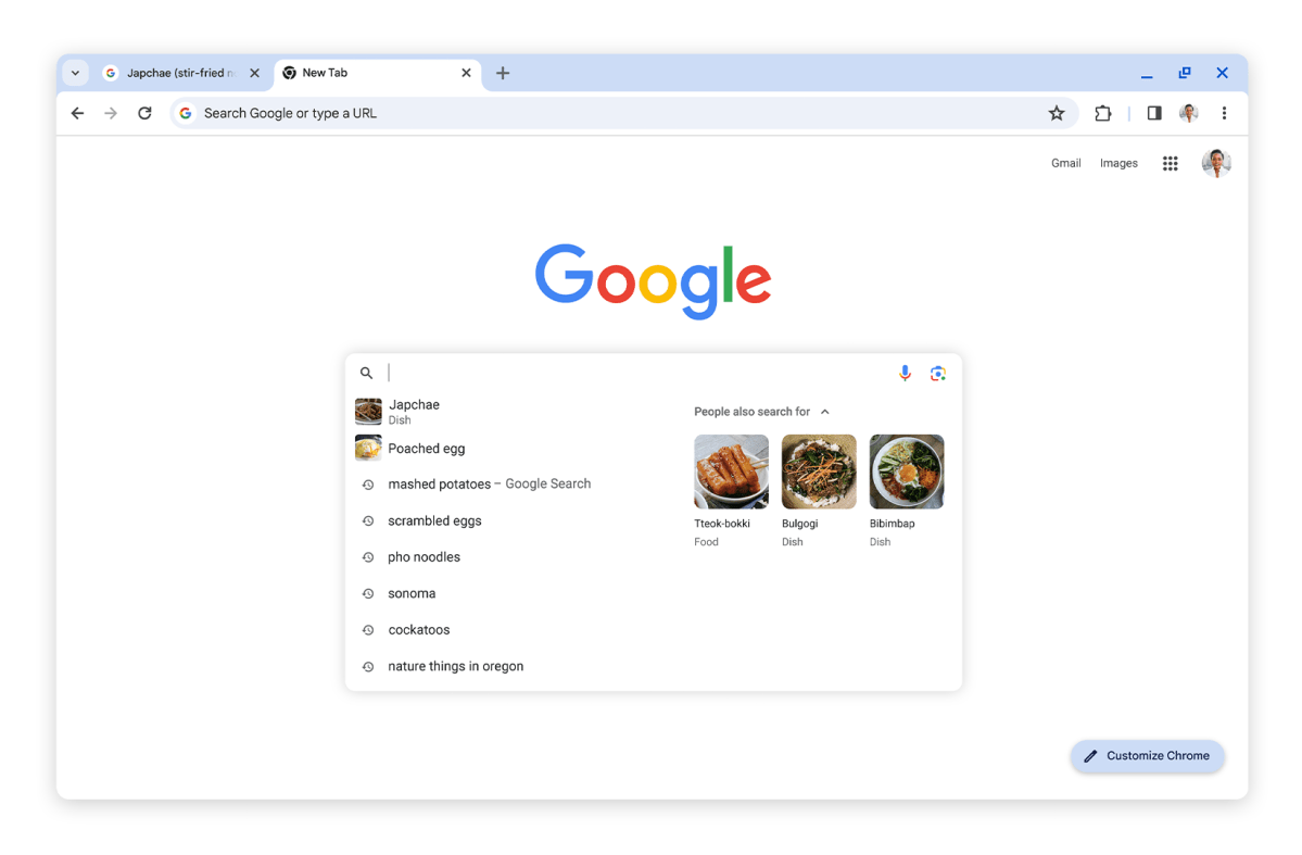 Google está haciendo que las sugerencias de búsqueda en Chrome sean más útiles