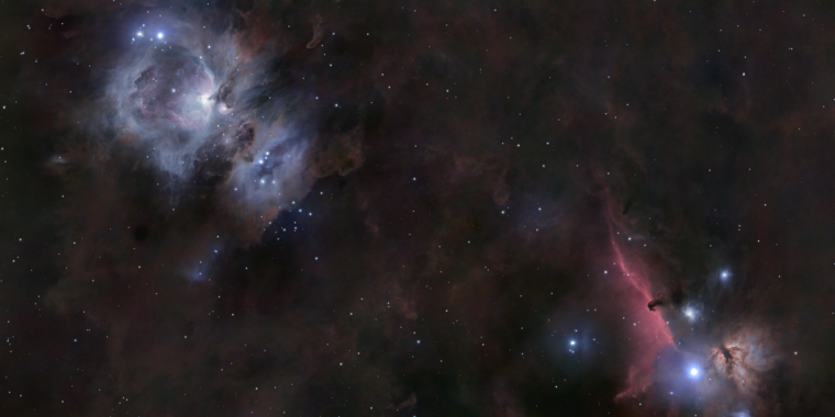 Daily Telescope: Dos nebulosas en Orión por el precio de una