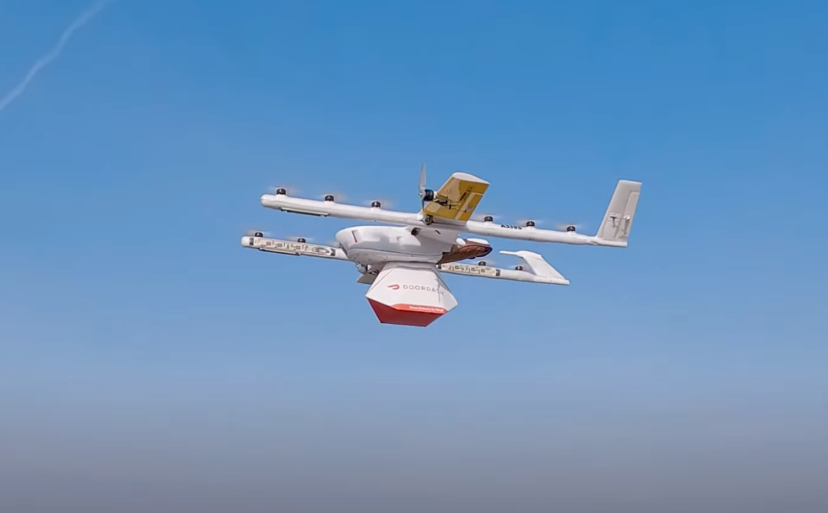 DoorDash está probando una función de entrega con drones en Virginia