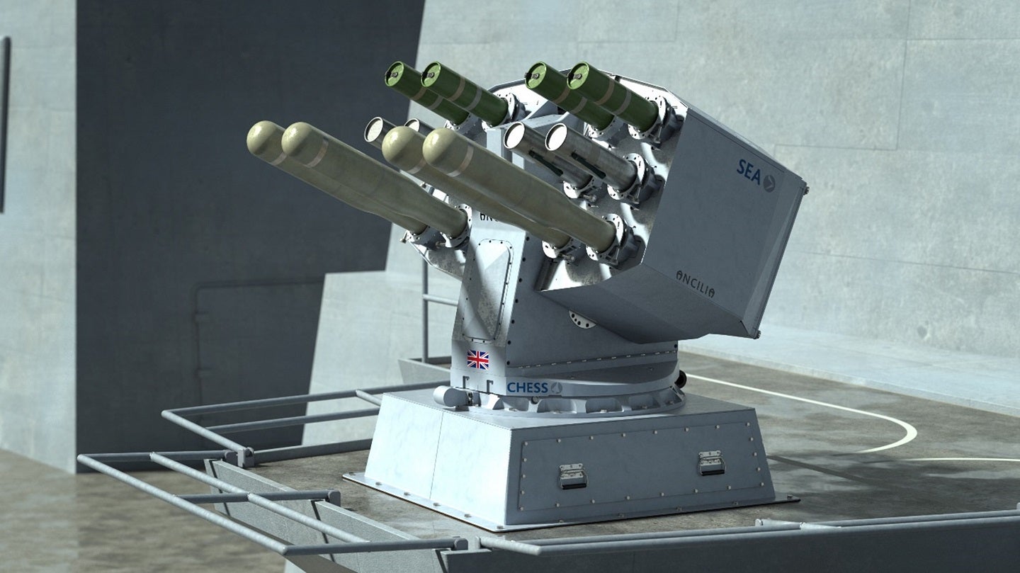 Lanzadores de contramedidas señuelo SEA EW para la Royal Navy del Reino Unido