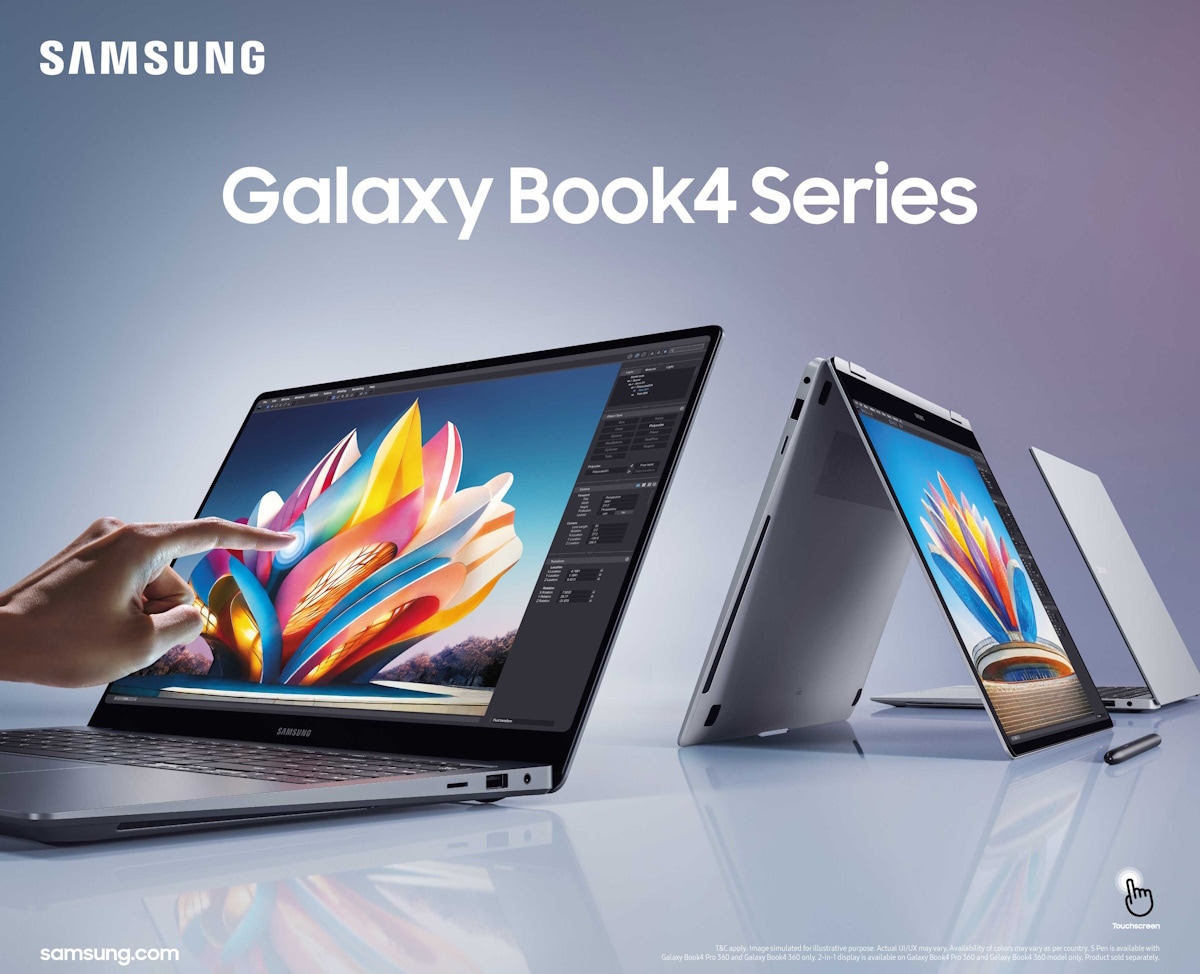La serie Samsung Galaxy Book4 ofrece el máximo rendimiento tanto para creadores como para profesionales